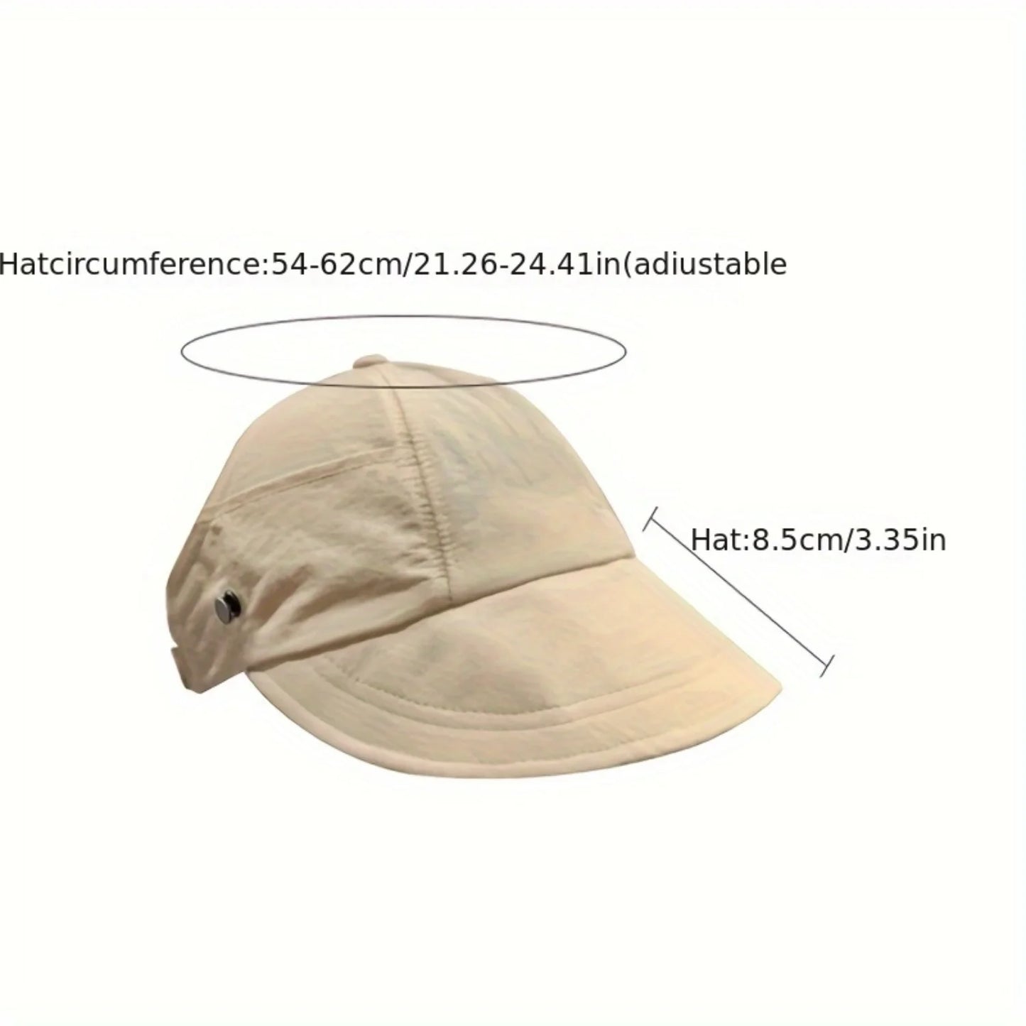 Foldable Wide Brim Ponytail Sun Hat Adjustable  Summer Quick-dry Visor Fisherman  Beach Hat