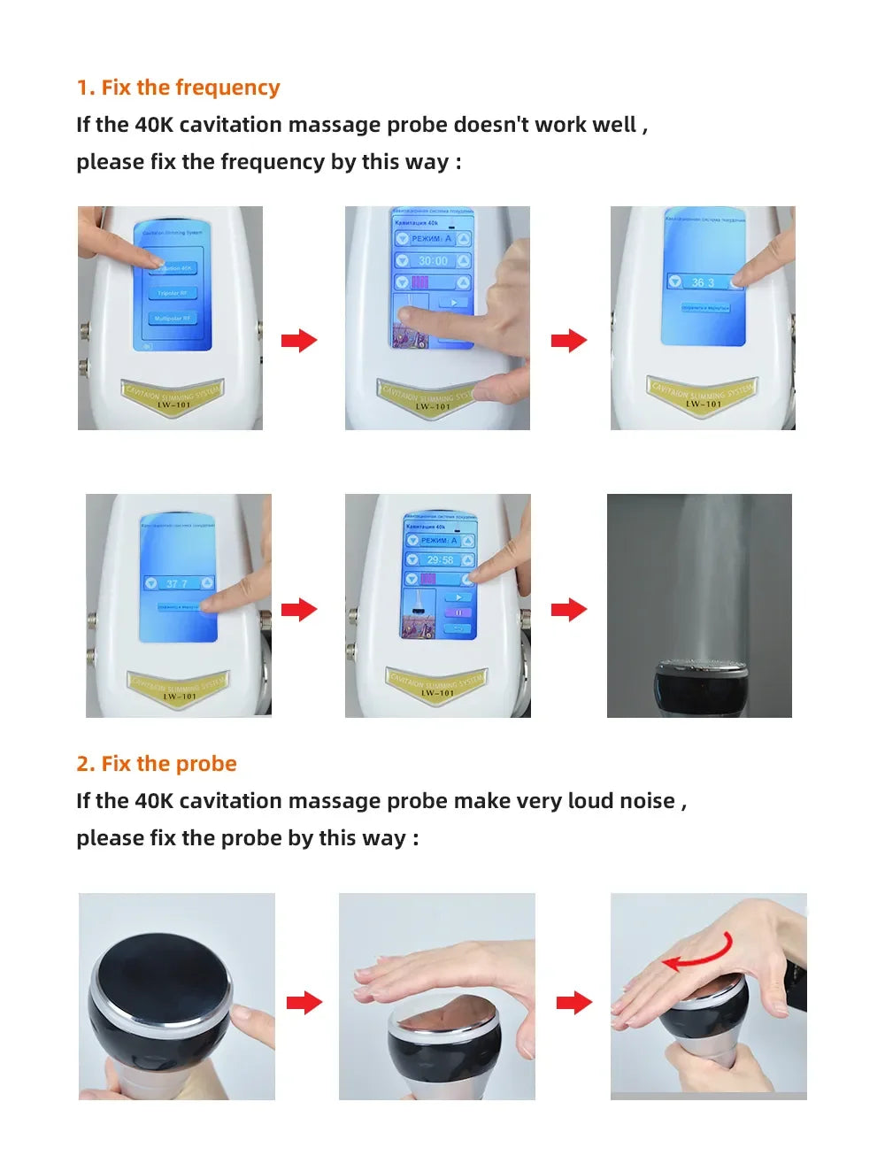 RF 40K Ultrasonic Beauty Machine – Ultra-Thin, Gold