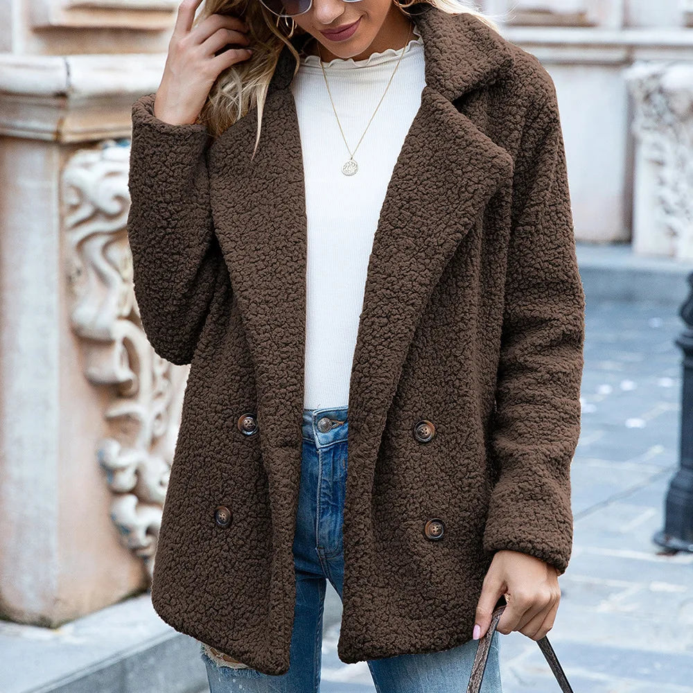 Fluffy Teddy Coat  Warm Artificial Fleece Winter Clothes Jackets