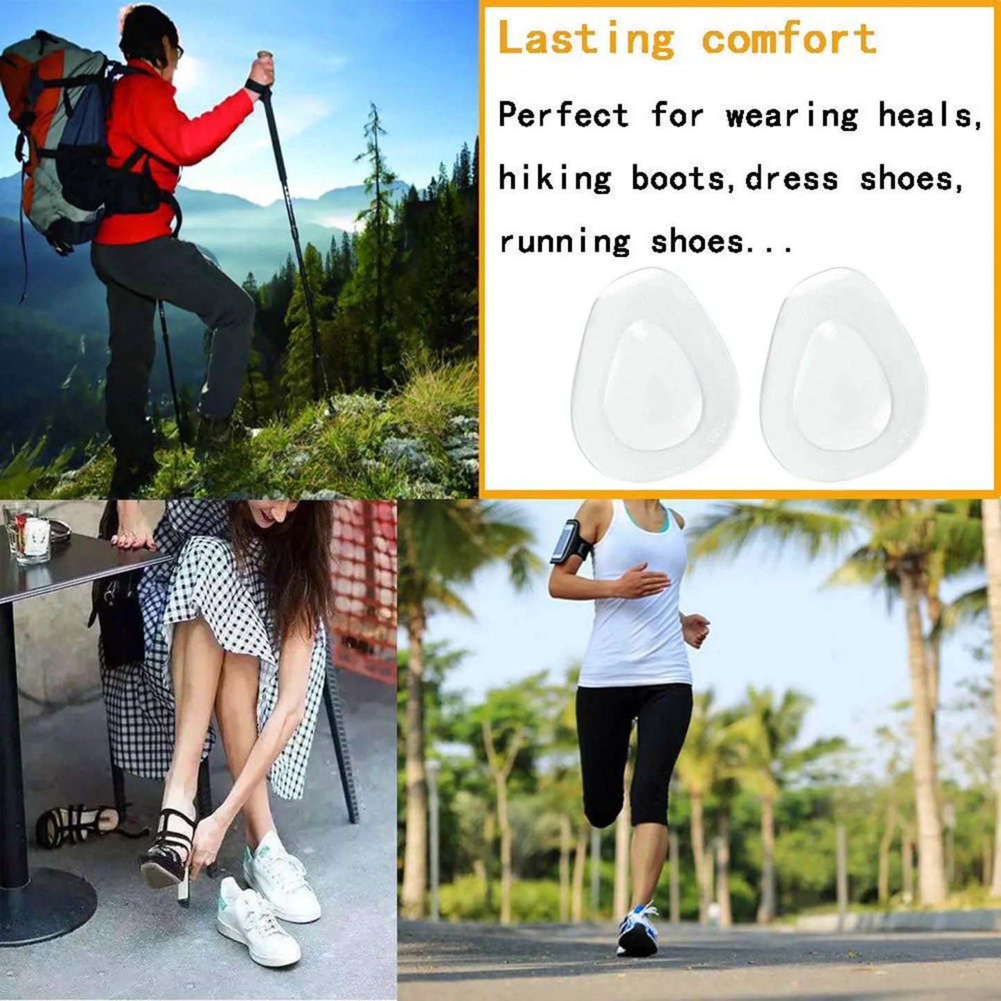 Metatarsal Pads Ball of Foot Cushions Breathable Cushions Soft Pads for Foot Pain Relief