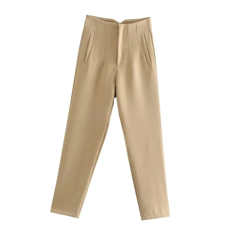 Ladies Pants Office Wear Pants for Women Fashion High waist Formal Pants Office outfits Pencil Trousers