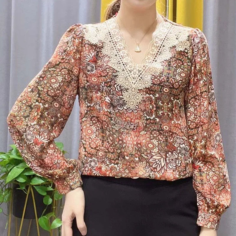 Casual Print Lace