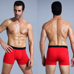 4pcs Cotton Boxers For Man Underwear Slip High Quality Men's Underpants Boxer Shorts Trunks