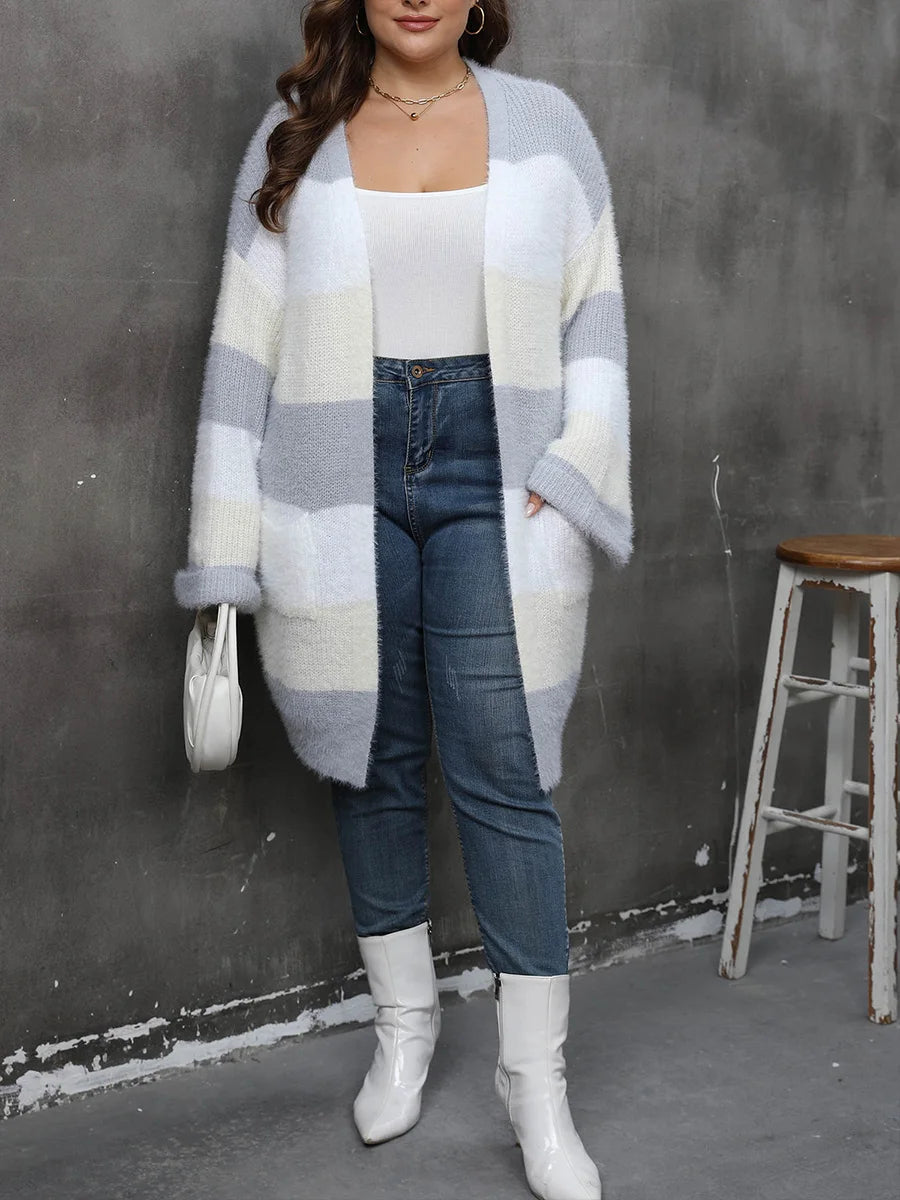 Women s Winter  Jacket Long Sleeve Belted Wool Blend Sweater