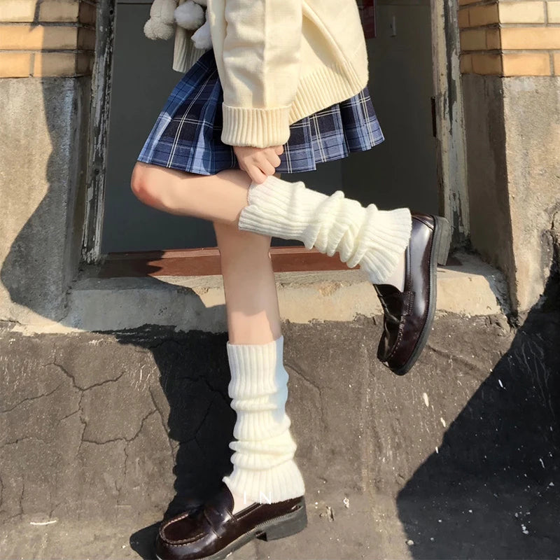 Cable Knit Leg Warmers Soft and Cozy Leg Cover with Ribbed Cuffs