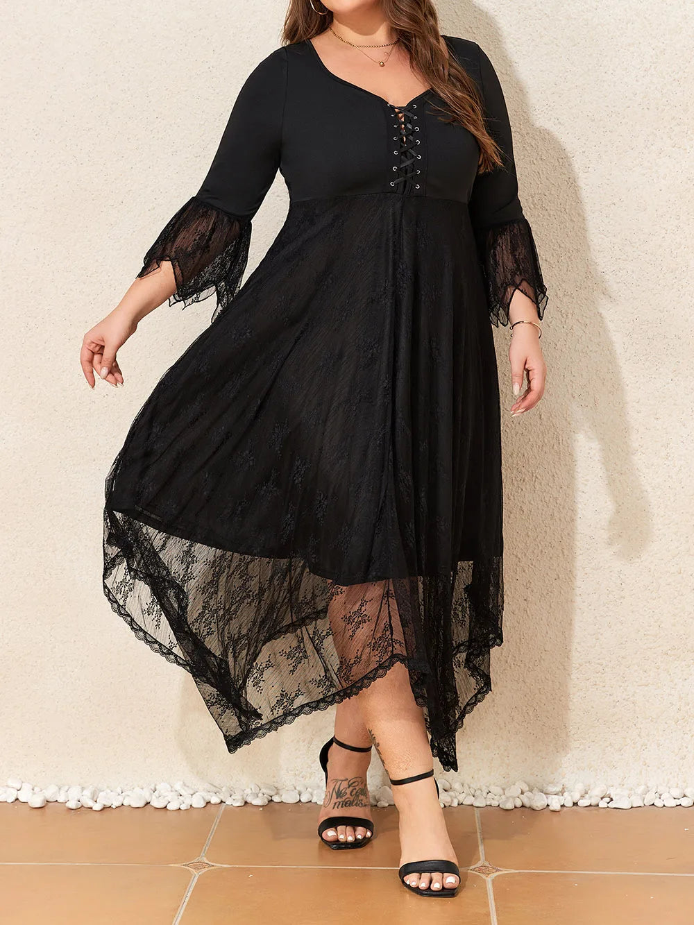 Gothic Lace Dress Vintage