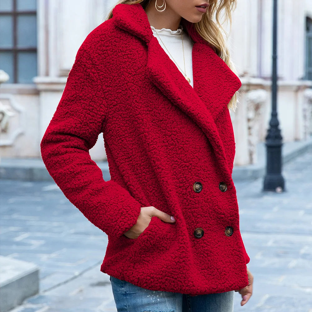 Fluffy Teddy Coat  Warm Artificial Fleece Winter Clothes Jackets