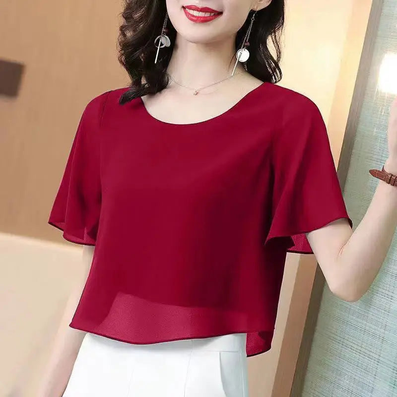 Solid Color Short Sleeve