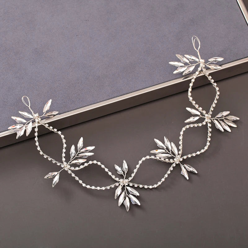 Pearl Crystal  Headband Hairband Rhinestone  Hair Accessories Jewelry Vine For Women