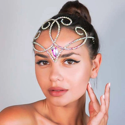 Rhinestone Tiara Rhinestone Diadem Hair Piece Jewelry Accessories Headpiece