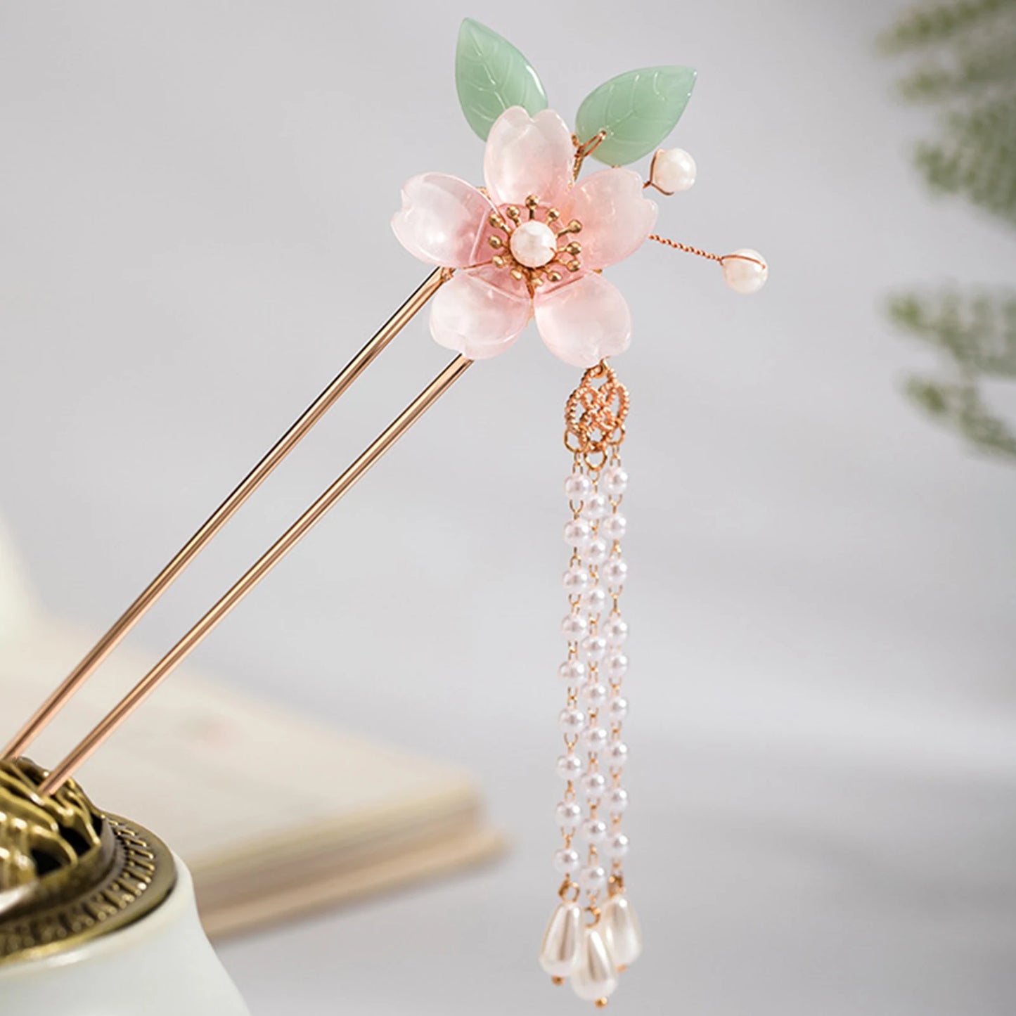 Pearl Rhinestone Flower Hairpins Hair Accessories Pearl Hairpins Flower Hair Pins Hair Ornaments Hair Stick