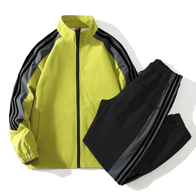 Casual Suit Men Spring Autumn Trendy Loose Fit Sports Suit New Style Fashionable