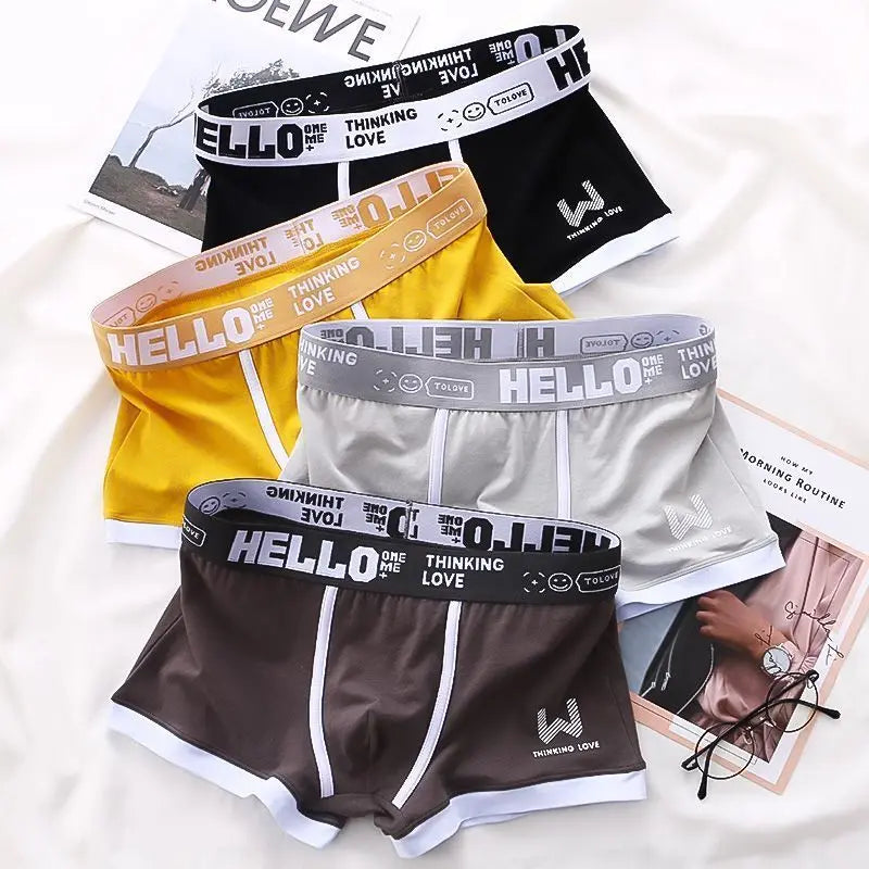 Men Cotton Boxer Shorts Man Underwear Mens Boxers Breathable U Convex Male Underpants Sexy Plus Size