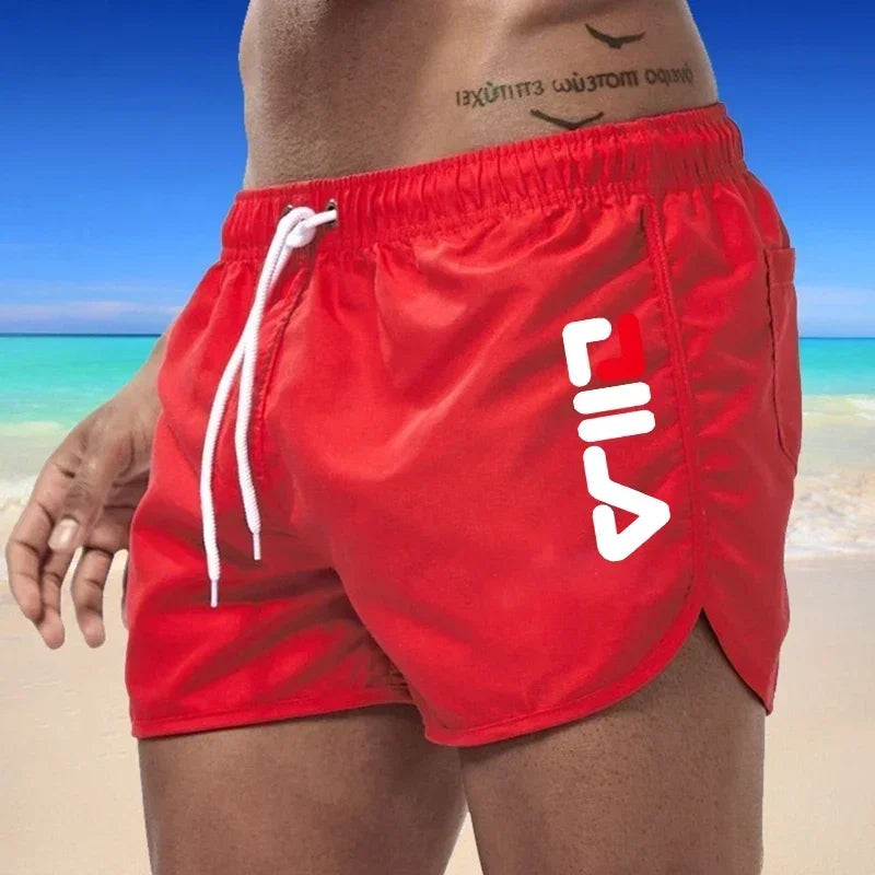 men's summer swimwear, breathing board shorts, men's surfing swimwear, fitness training shorts, casual printed beach shorts