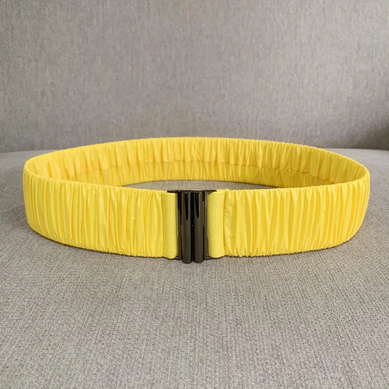 Elastic Waist Belt Cinch Stretch Waistband Buckle