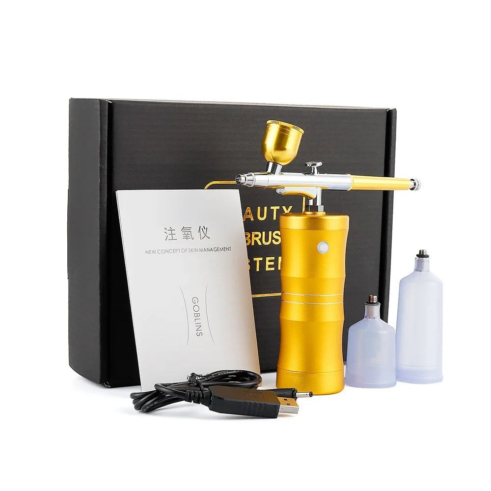 Top 0.3mm Mini Air Compressor Kit Air-Brush Paint Spray Gun Airbrush For Nail Art Tattoo Craft