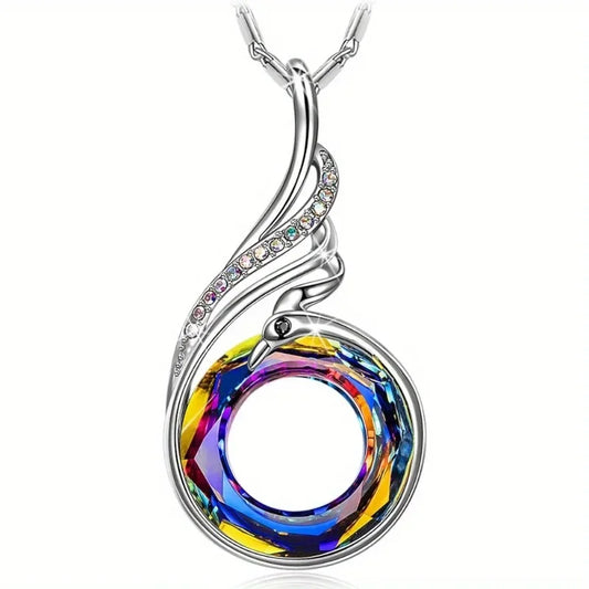 Phoenix necklace, 18"+2" necklace a symbol of good luck and new life!
