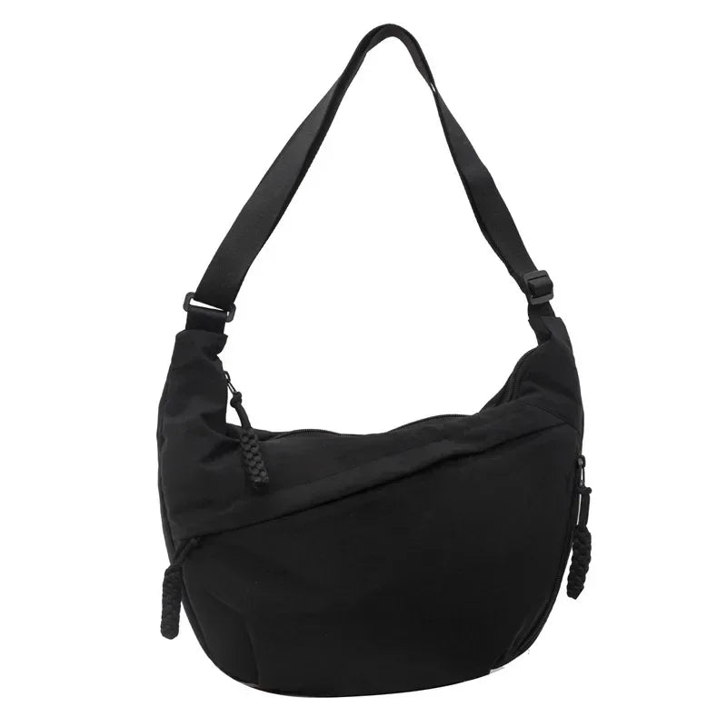 Trendy Women's Soft Cloth Shoulder Bag Solid Color Casual Style Big Handbags Crossbody Bags for Women Shoulder Hobos Bag