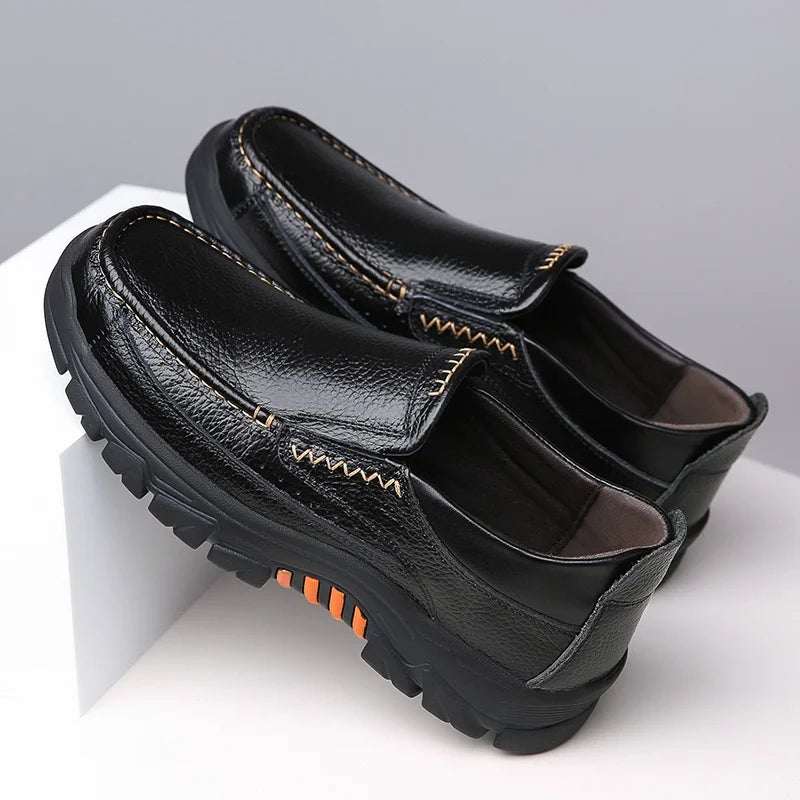 Leather Shoes for Men Wedding Formal Oxfords Business Casual Office Work Shoes for Men Classic Luxury Pointy Men's Dress Shoes
