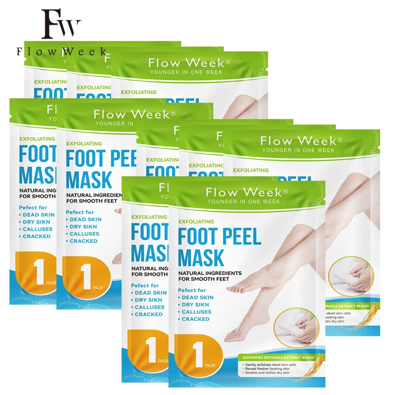 Foot Peel Mask, Exfoliating Peel Off Calluses Dead Skin Callus Remover Dry Cracked Feet, Baby Soft Smooth