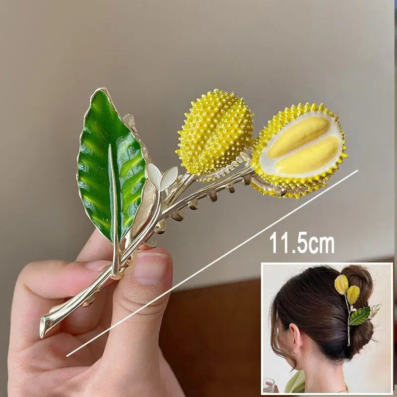 Flower Hair Claw Clip Ponytail Grab Hair Clips Shark Clip Woman Hairpins For Girl Hair Accessories Headdress