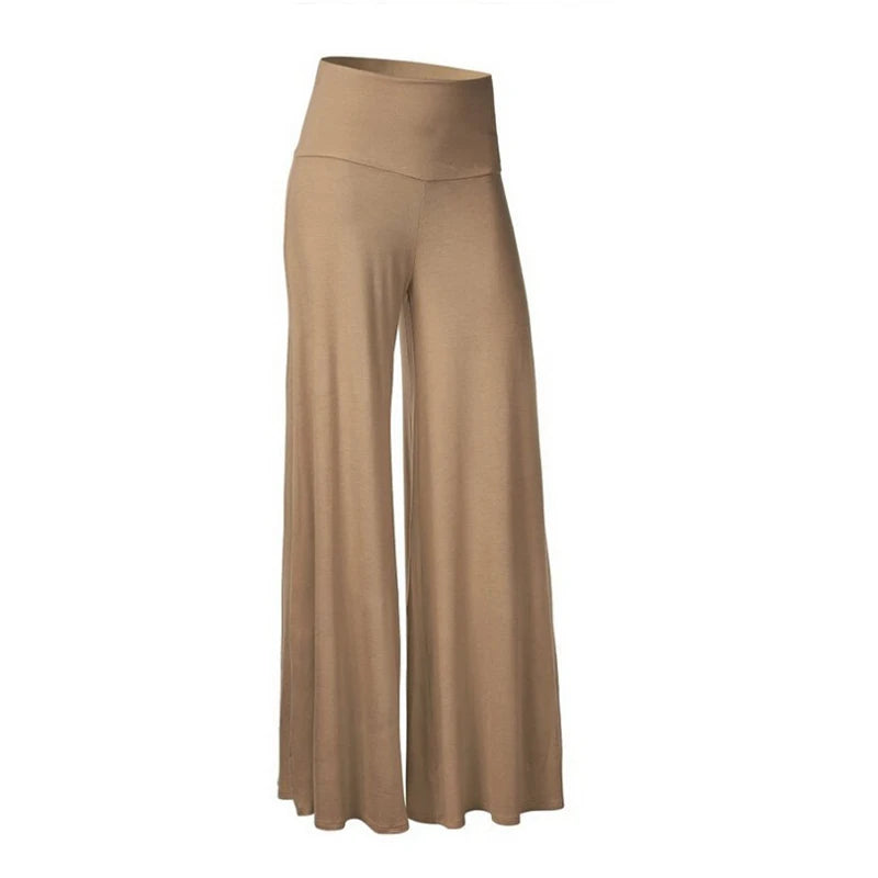 Soft Wide Leg  Thin Stretch High Waist Palazzo Pants