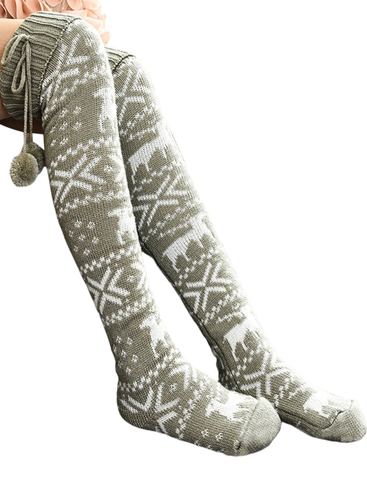 Stockings Printed Knee Stockings Thigh High Over knee Stockings