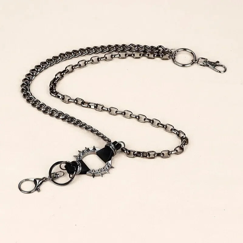 Waist Chains Rock Spiked Pant Trouser Chain Pendant Retro Cool Metal Punk Rock Belts Apparel Handbag Decoration