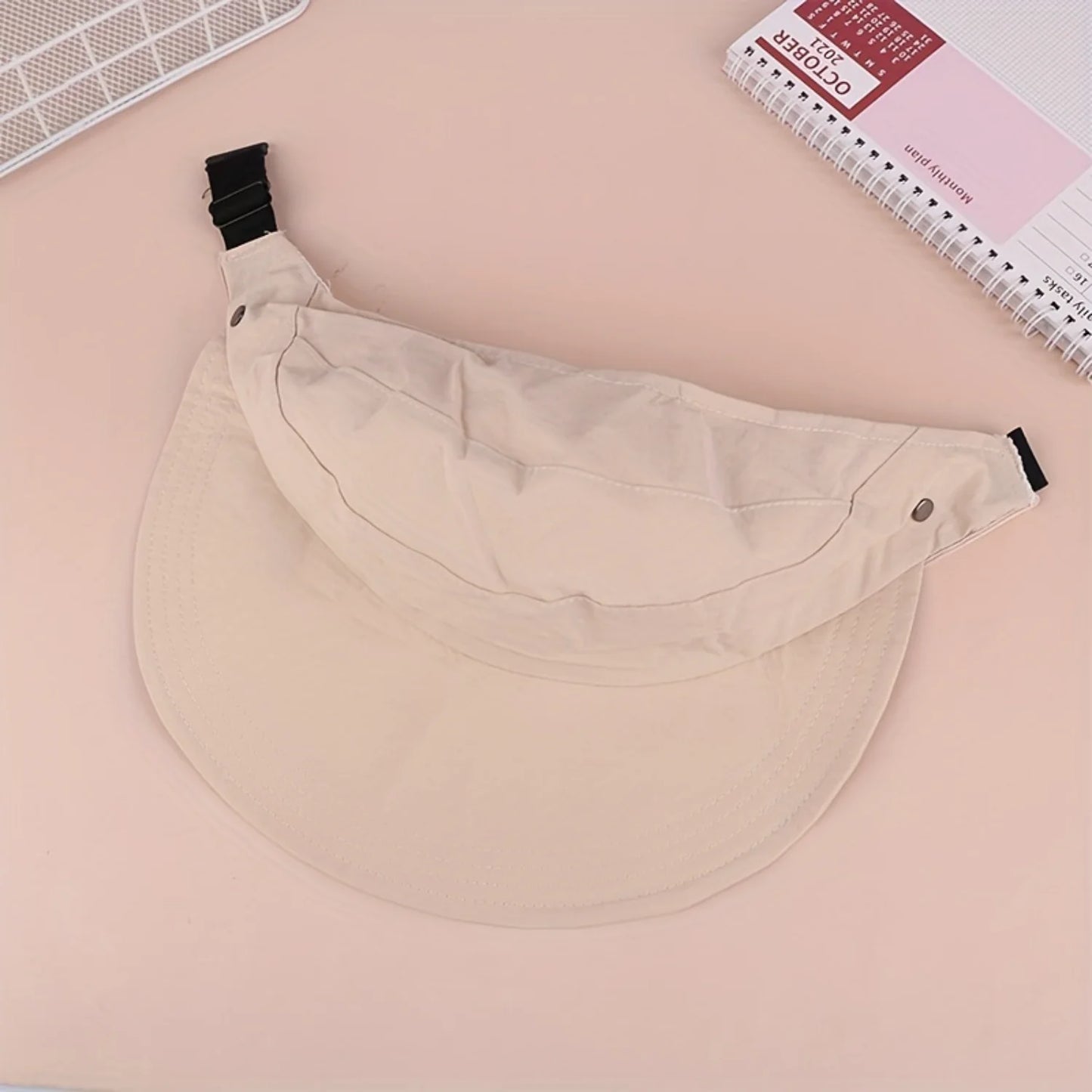 Foldable Wide Brim Ponytail Sun Hat Adjustable  Summer Quick-dry Visor Fisherman  Beach Hat