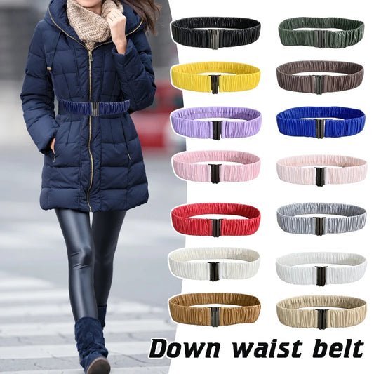 Elastic Waist Belt Cinch Stretch Waistband Buckle