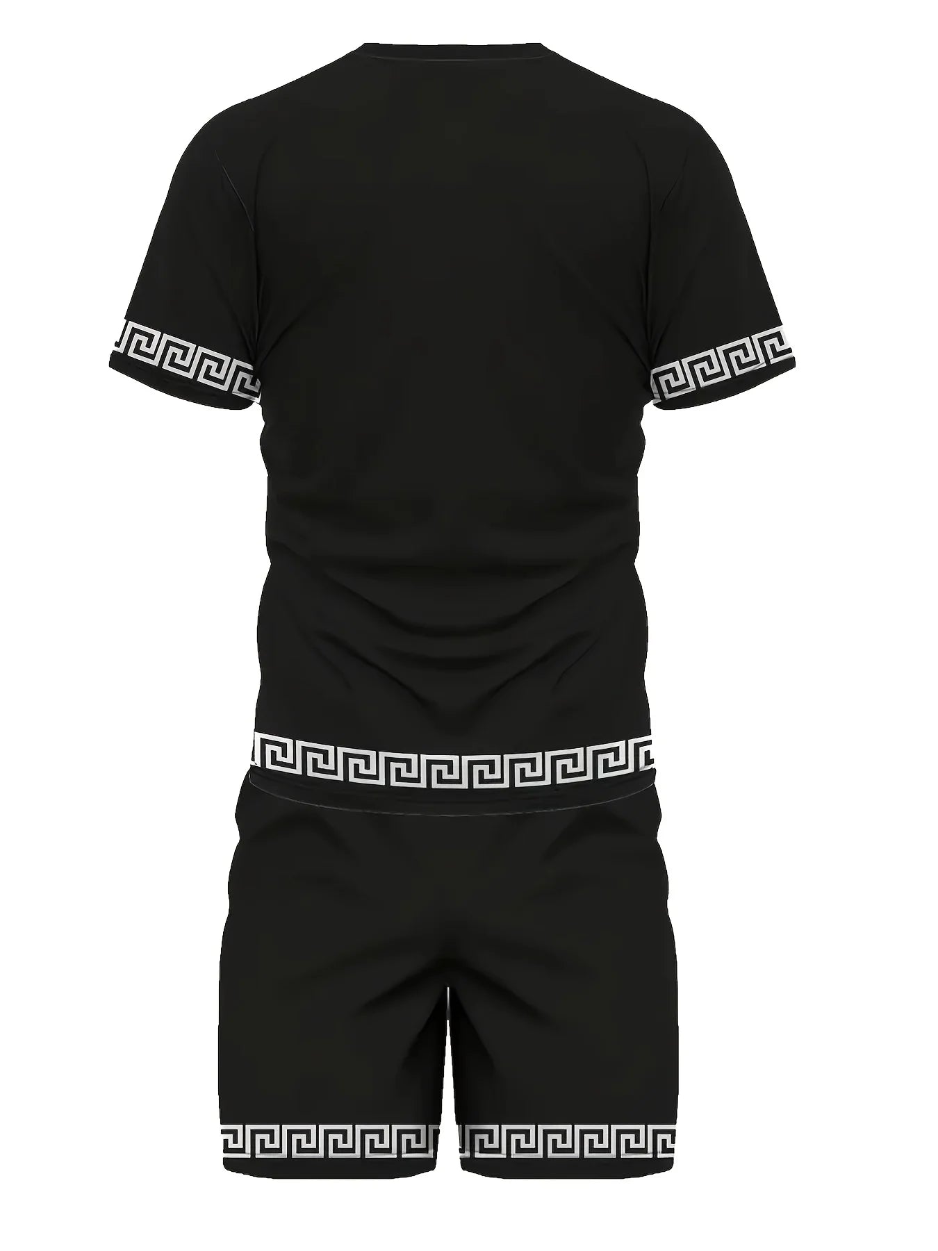 Summer  men's suit 3D printed men's short sleeves and shorts set Summer casual daily men's T-shirt Outdoor casual fashion