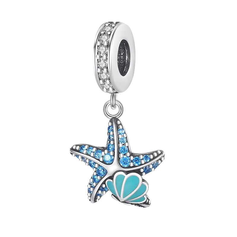 Luminous Ocean Series 925 Silver Turtle Charm Suitable for Pandora Bracelet