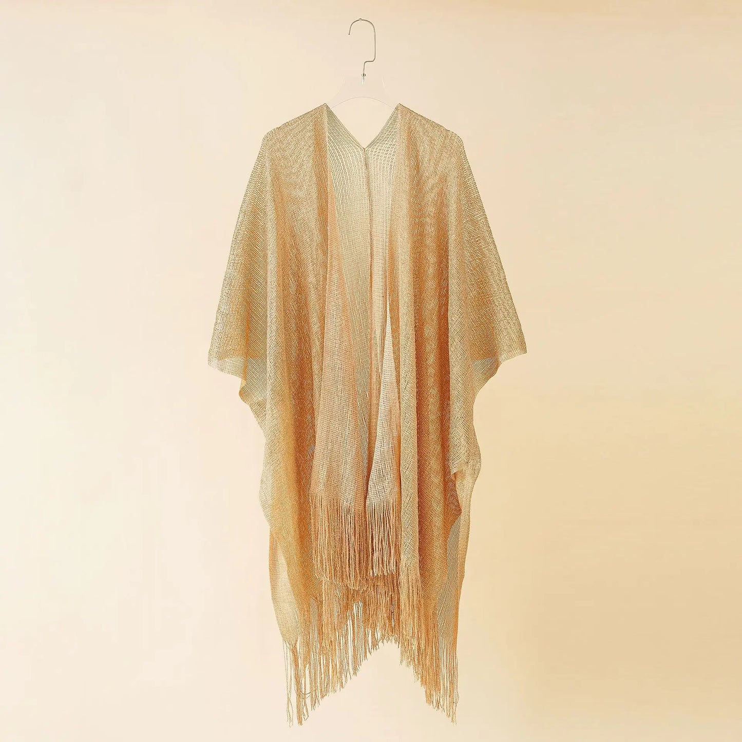 Tassel Gold Bikini Beach Cover Up  Dress
