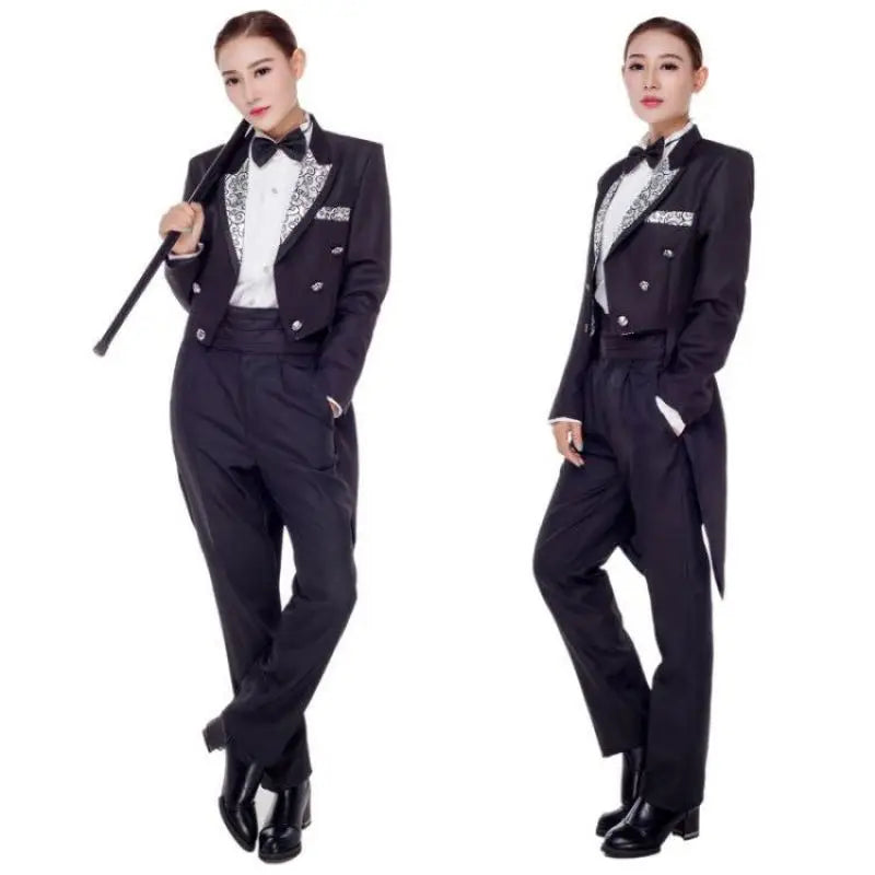 Men's Tuxedo Suits Set Classic Formal Tailcoat Tuxedo 2 Pcs Sets  Fashion Party Wedding Prom Clothing Male (Jacket+Pants)