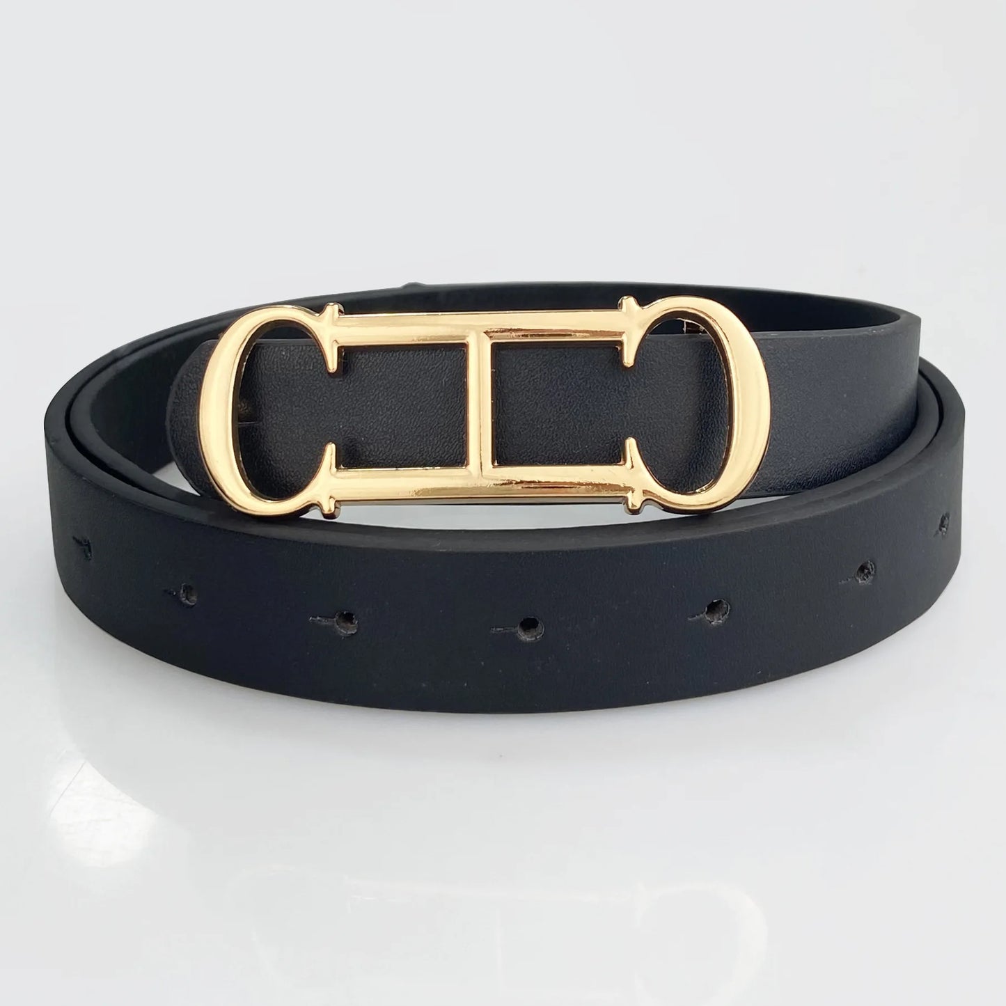 Luxury Brand Pu Leather Belt For  Women Designer Alloy Buckle Waist Strap Female Jeans Trouser Dress Waistband