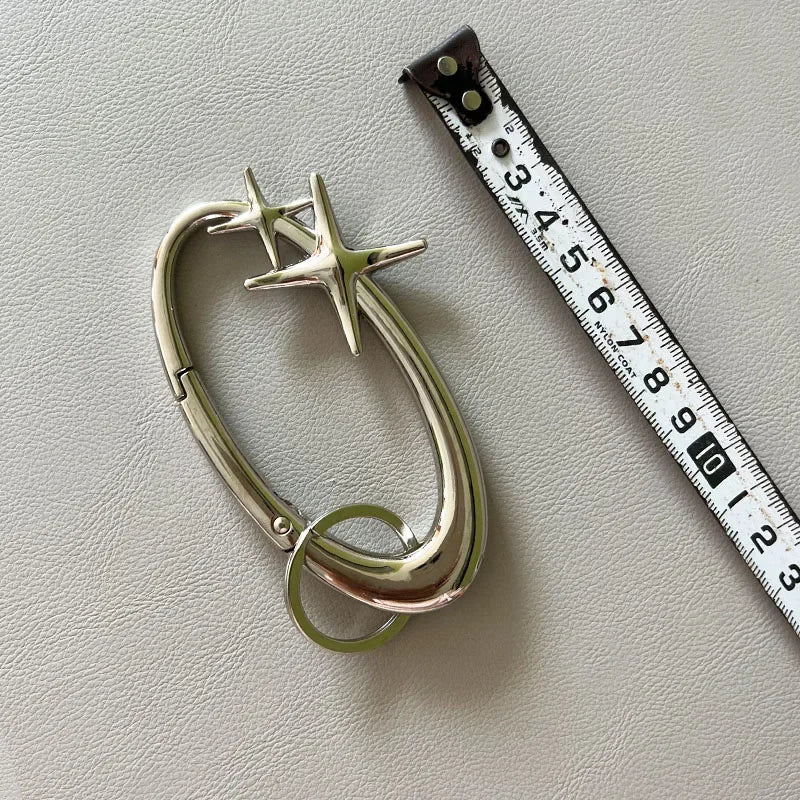 Zinc Alloy Mountaineering Keychain Oval Multifunctional Belt Buckle ESSENTIAL ICON CARABINER BLACKOUT Mountaineering Accessories