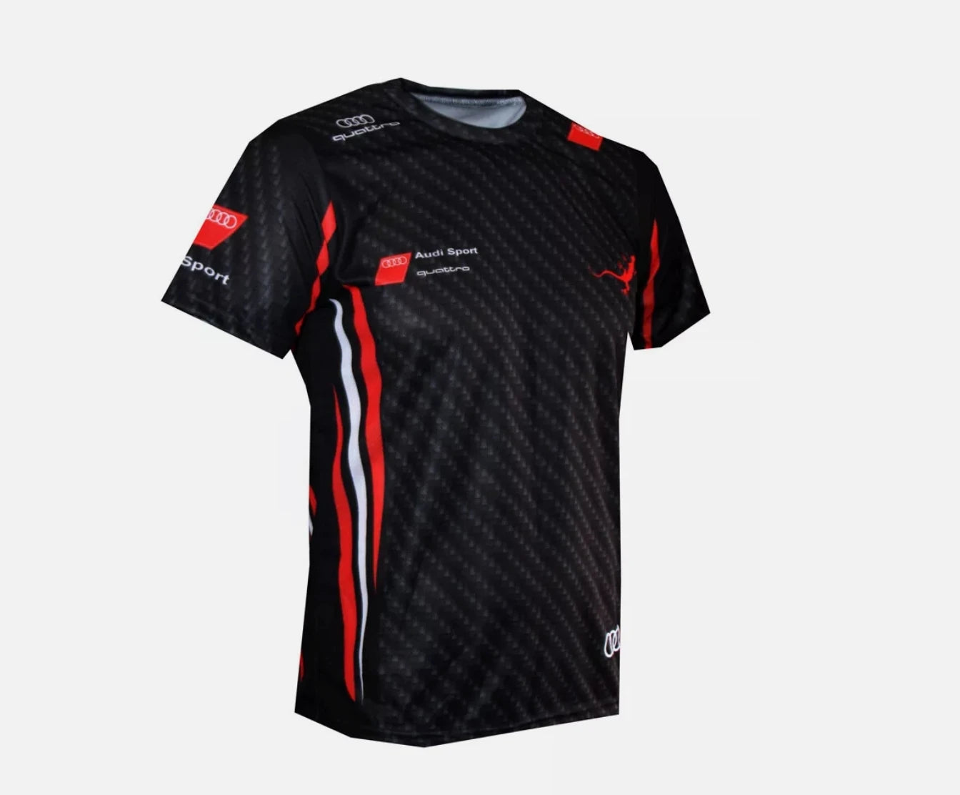 Forza Racing Motorcar Driving Shirts Audi Sports Men Women T-Shirts Casual Round Neck Short Sleeve Breathable Fast Dry T-Shirts