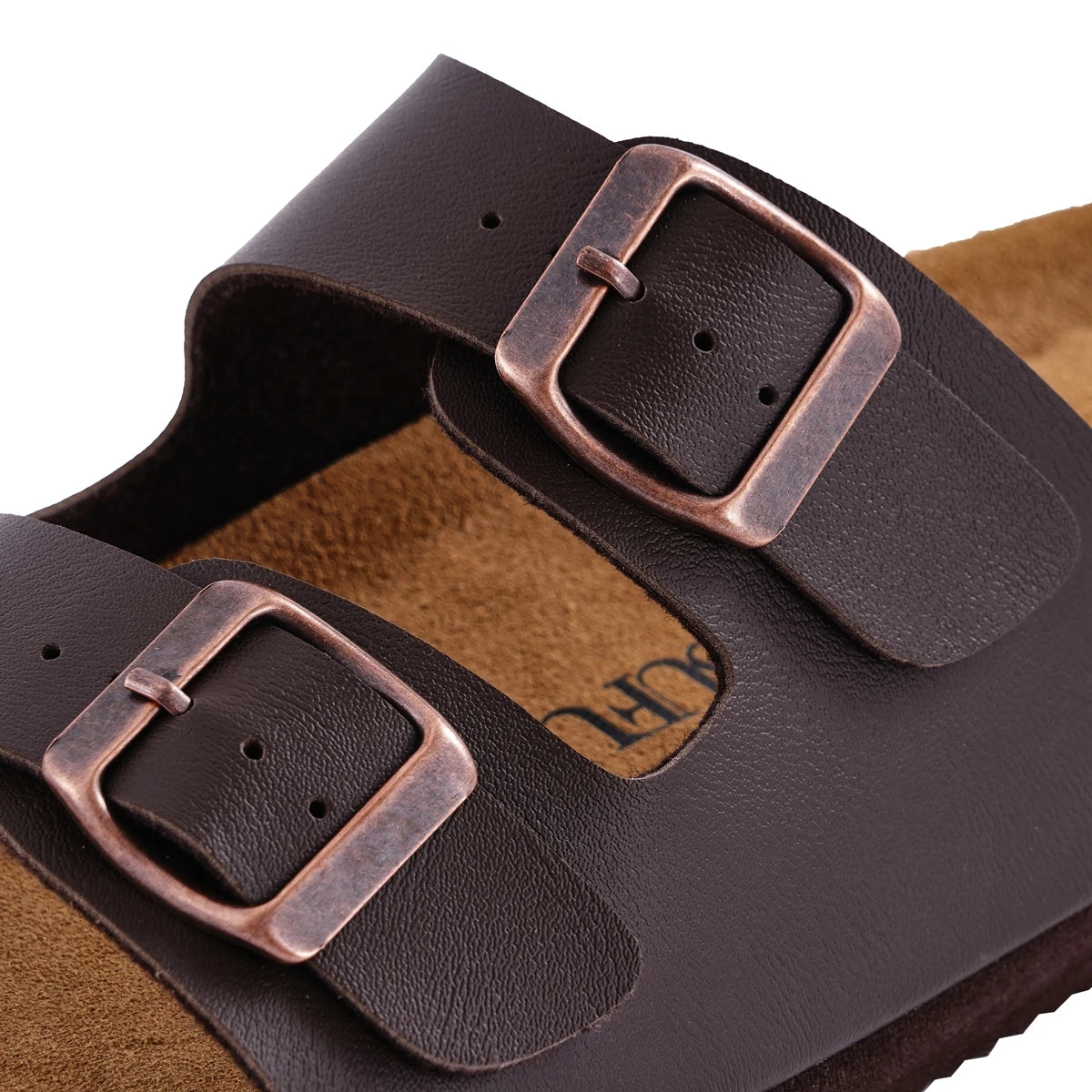 Spring Summer Soft Footbed Leather Sandals  Fashion Wear  Cork Slippers Retro Clogs Shoes