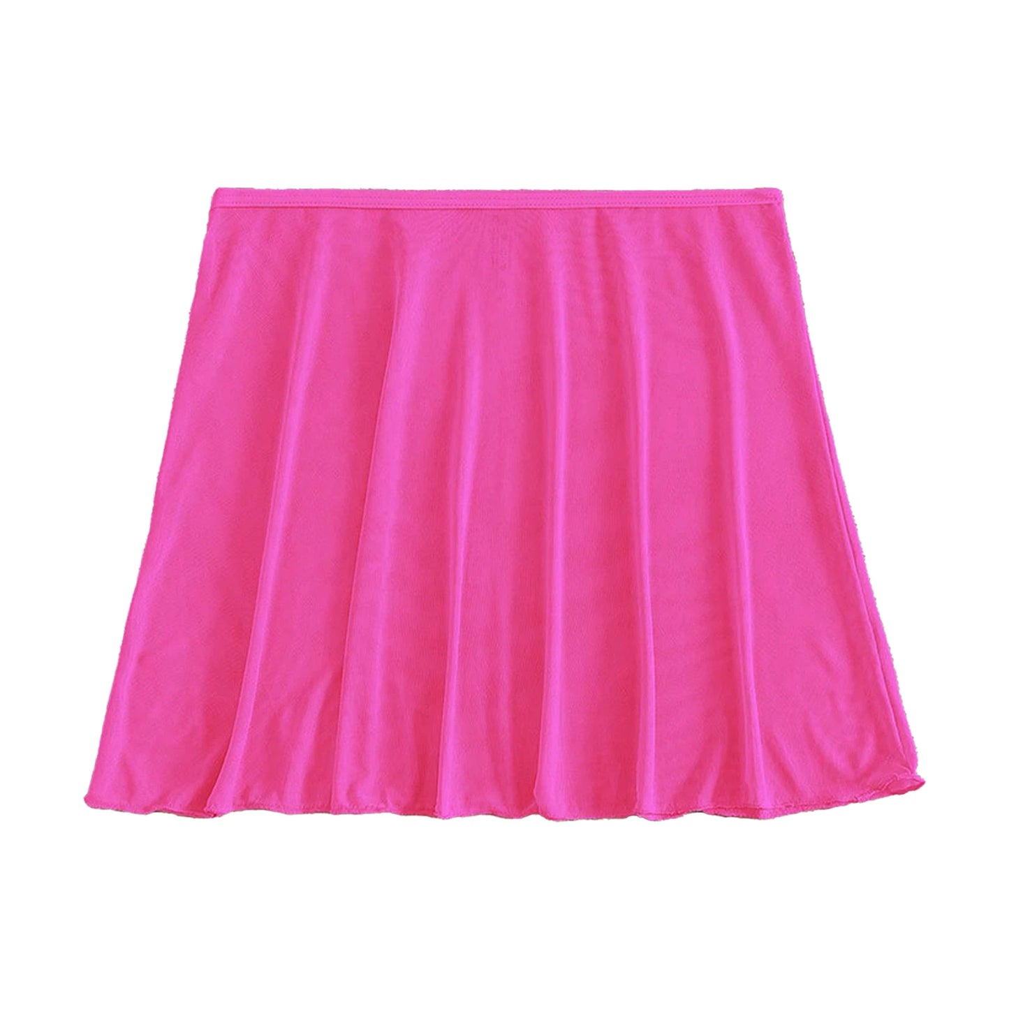 Women s High Waist Solid Color Swim Skirt A-line Mini Skirt Beach Pool Casual Swimsuit Bottoms