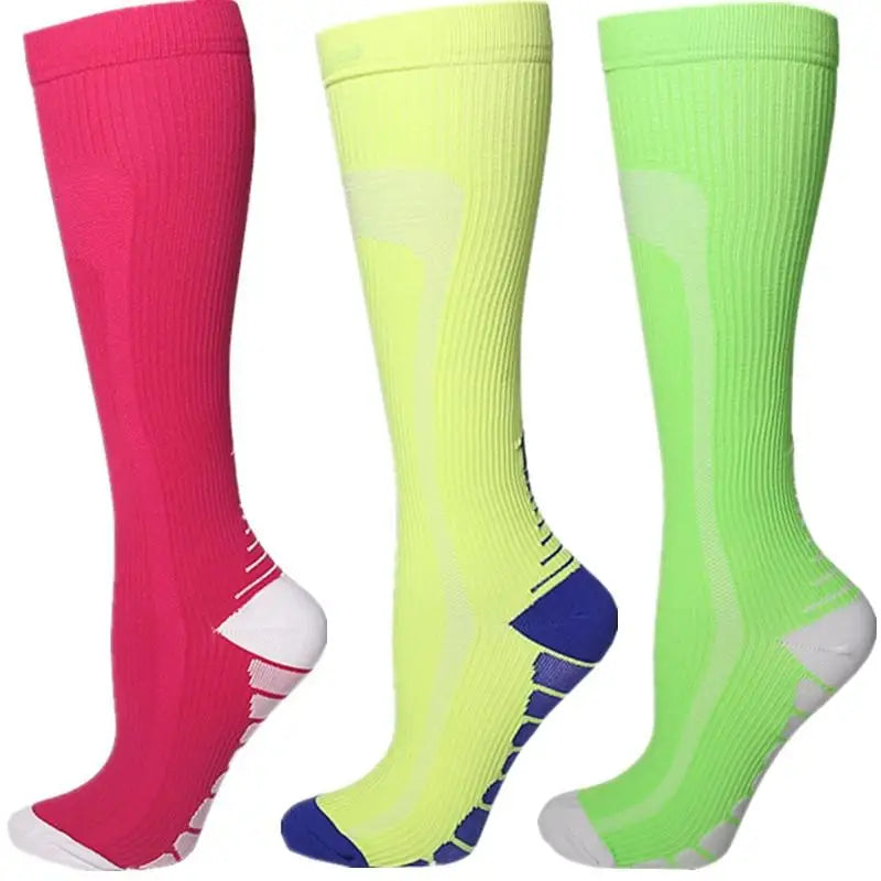 Compression Socks Knee High 20-30 Mmhg Fit Medical Edema Diabetes Varicose Veins Running Marathon Compression Sports Socks
