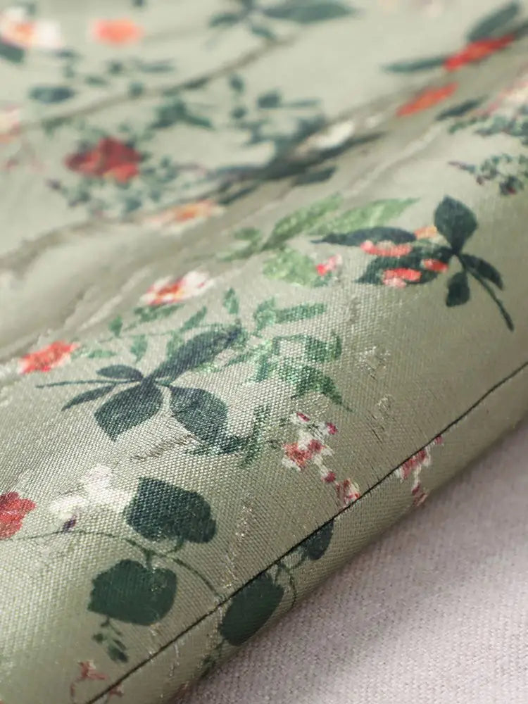 Flower Print Bodycon Pencil Skirt  Slim Fit Midi