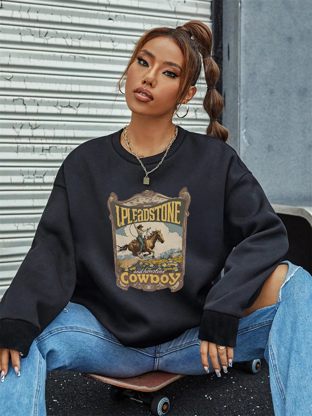 Long Sleeved Women Tops Fashion T-shirt Tee Casual Printing Pullover