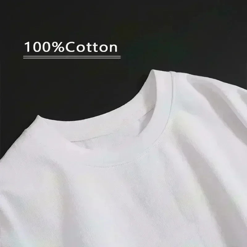 Men's T-Shirt Retro Trend Portrait Print Short Sleeve T-Shirt Y2k Gothic  Hip Hop Couple Casual Loose T Shirt Summer Top