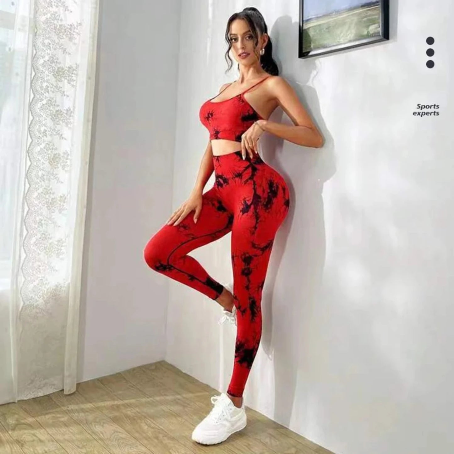 Tie Dye Yoga Tracksuit Fitness Yoga Sets  Workout Bra+High Waist Leggings