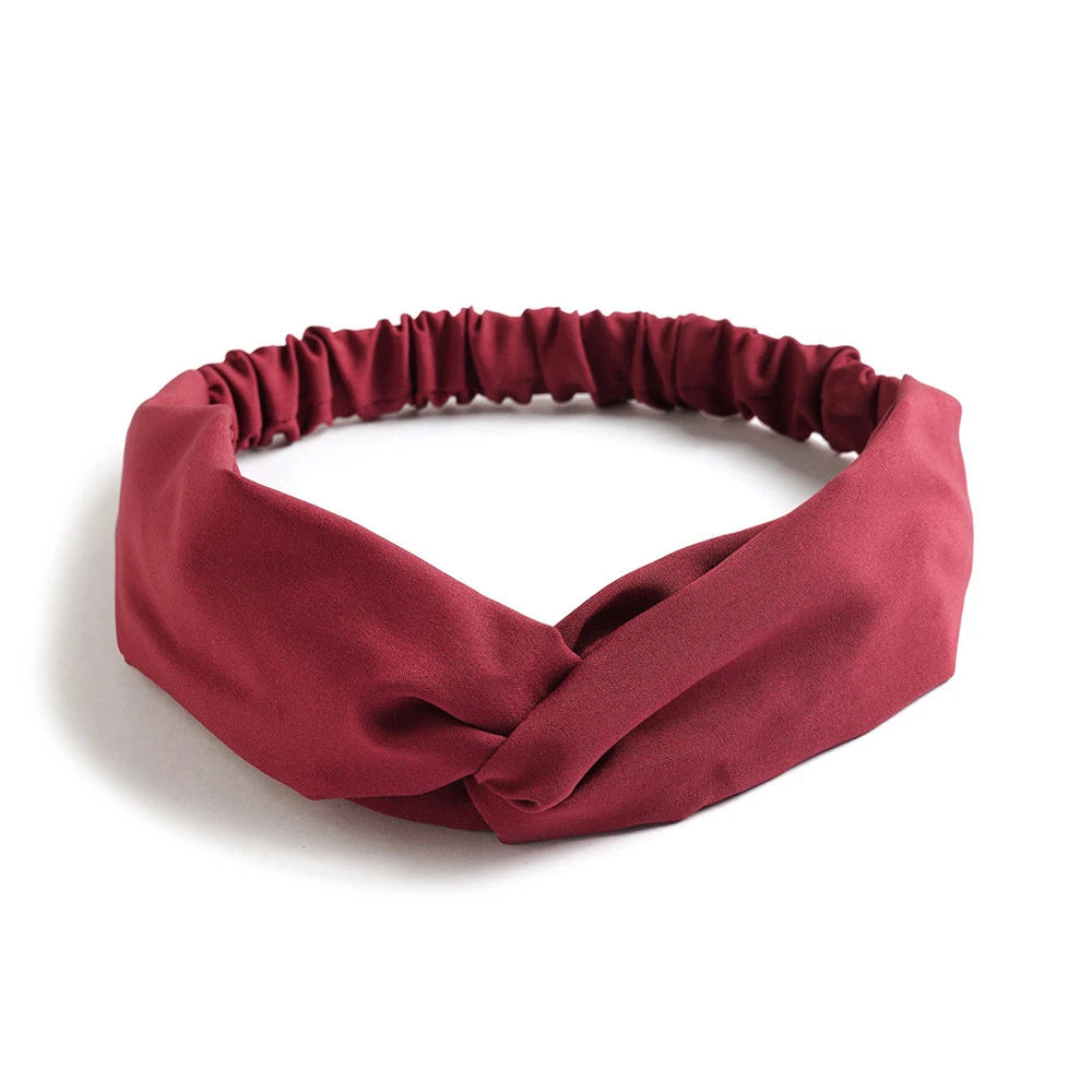 Fashion Women Summer Bohemian Hair Bands Print Headbands Vintage Cross Turban Bandage Bandanas Hair Bands Hair Accessories