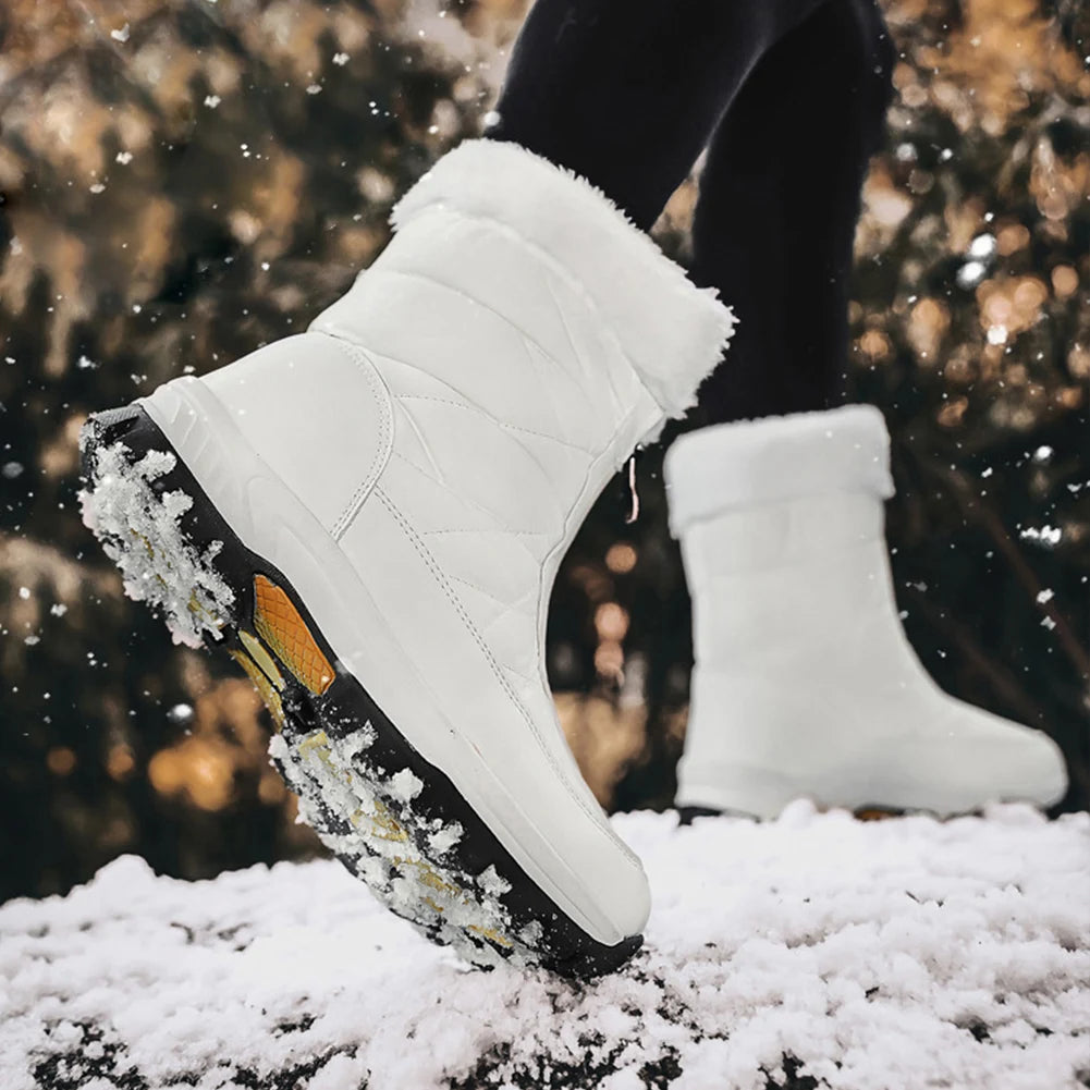 Boots Snow Fashion Shoes  Fur Keep Warm Boots  Soft Plush