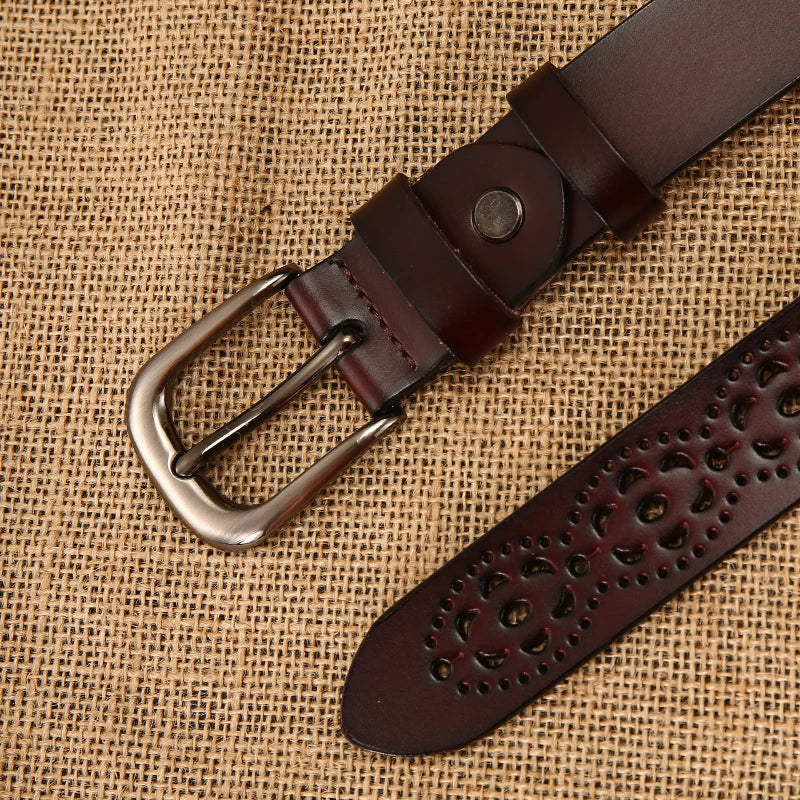 Women Belts Needle buckle belt 5 colors Cutout fashion Belts For Women