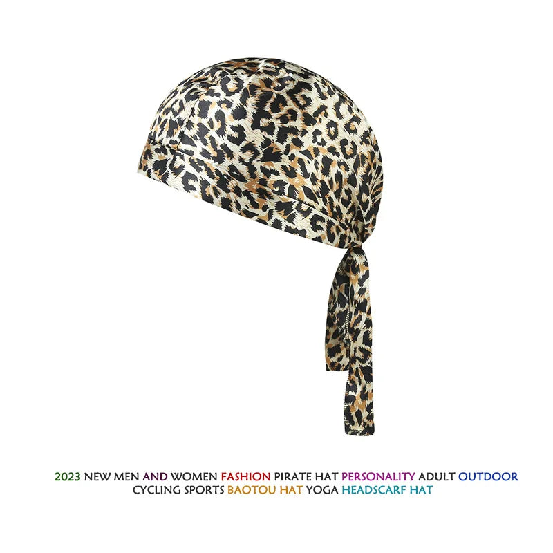 Pirate Hat Camouflage Headband Summer Handkerchief Head  Cycling Hood Sun Protection Sports Breathable Printed Headscarf