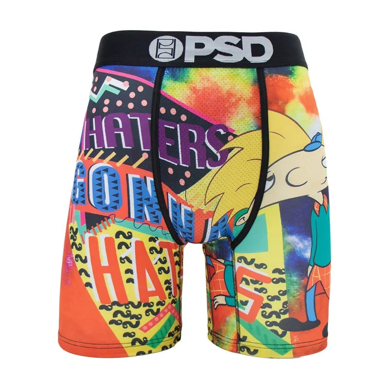 1Pcs Sexy Men Underwear Boxershorts Fashion Printed Man Underpants Panties Breathable Men Innerwear Cuecas Mens Boxer Underwear