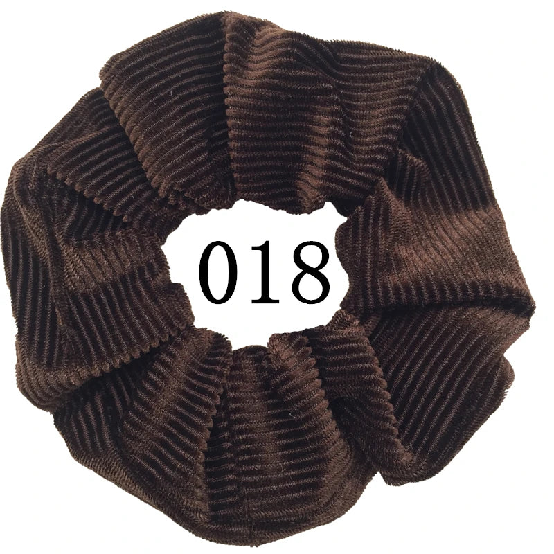 10/6/1pc hair scrunchies headband women ties velvet solid color Black set pack
